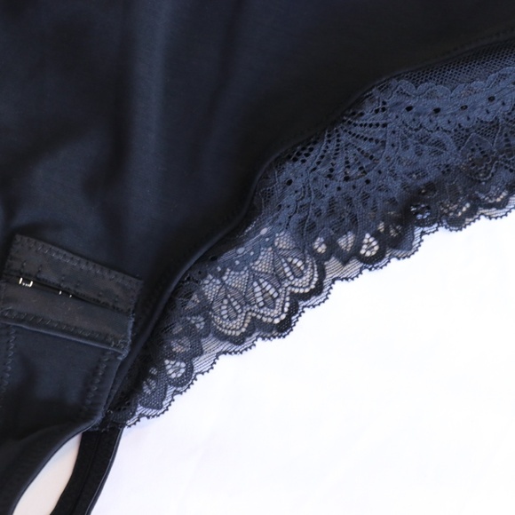 Popilush Shapewear Lace Deep V-Neck Sculpting Thong Bodysuit NWOT Large - Picture 4 of 9